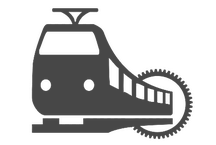 Logo train à crémaillère